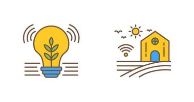 Idea and Smart Farm Icon vector