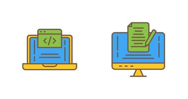Coding and Note Icon vector