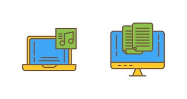 Music and Paste Icon vector