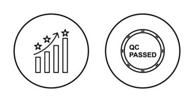 reputación administración y control de calidad pasado icono vector