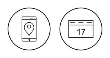 Gps Service and Event Management Icon vector