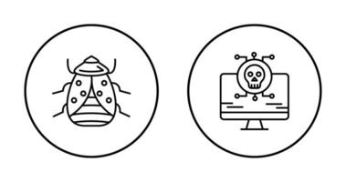 Bug and Virus Icon vector