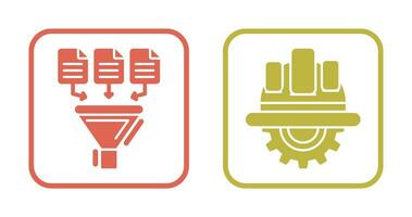 Data Collection and Engineering Icon vector