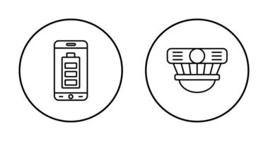 Mobile Battery and Detector Icon vector