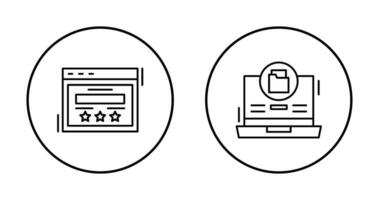 Rating and Data Storage Icon vector