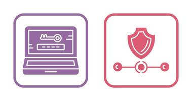 Password and Vpn Icon vector