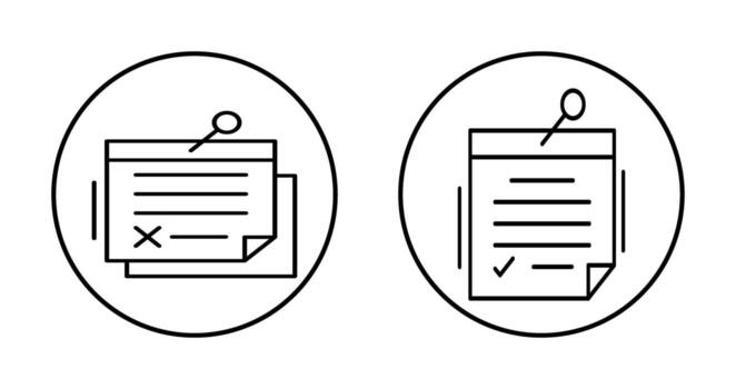Note and Note Icon vector