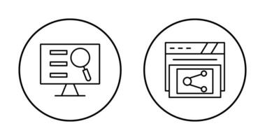 Monitor Screen and Share Icon vector