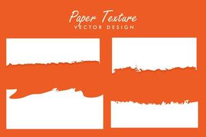 set of torn ripped paper sheets texture vector