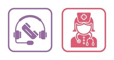 Support and Nurse Icon vector