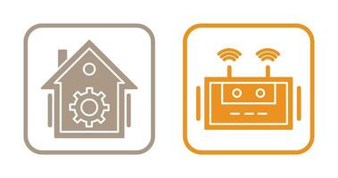 Home Automation and Router Icon vector