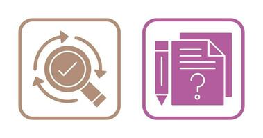 Research and Question Icon vector