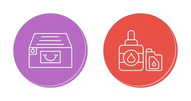 File Cabinet and Ink Cartridge Icon vector