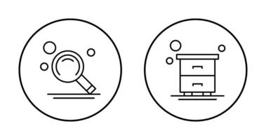 Search and Table Icon vector