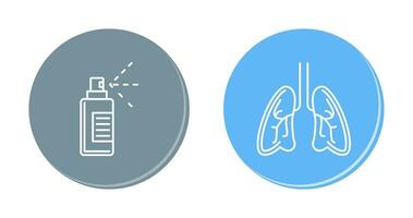 Hand  and Lungs Icon vector