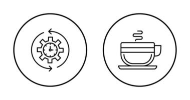 Coffee and Rotate  Icon vector