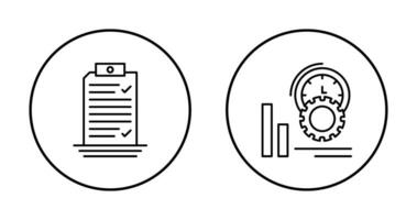 Check List and Performance Icon vector