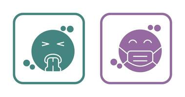 Vomit and Mask Icon vector