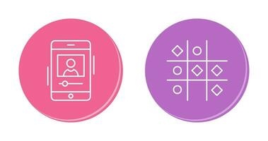 log and Tic Tac Toe Icon vector