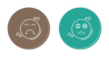 Tired and Upset Icon vector
