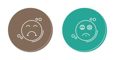 Tired and Upset Icon vector