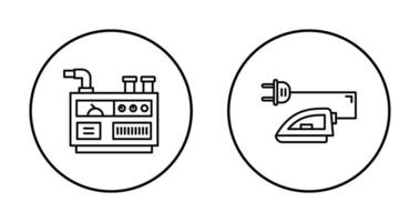 Generator and Iron Icon vector