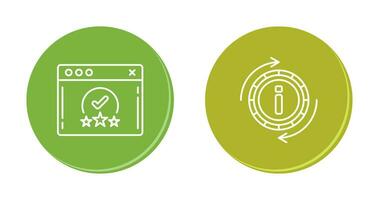 rating and refresh  Icon vector