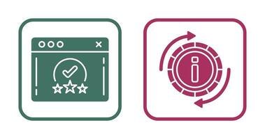 rating and refresh  Icon vector