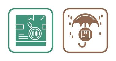 tracking code and protection Icon vector