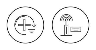 Add and Signal Icon vector