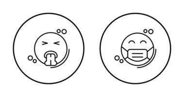 Vomit and Mask Icon vector