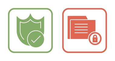 Protection and Data Security Icon vector