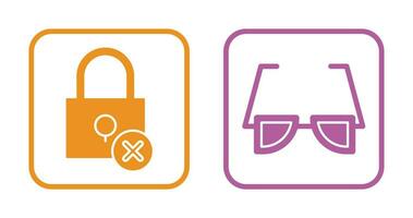 Insecure and Sunglasses Icon vector