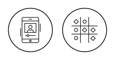 log and Tic Tac Toe Icon vector