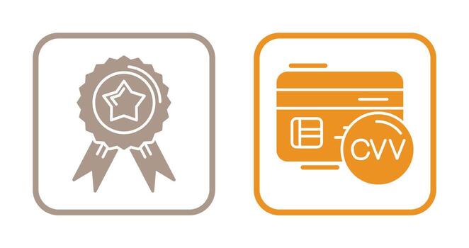 Badge and Code Icon vector