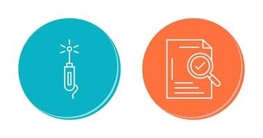 Laser Pen and Check Icon vector