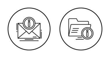 e mail and folder Icon vector