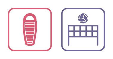 Sleeping Bag and Flash  Icon vector