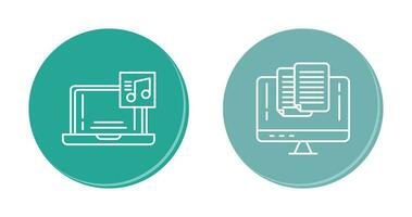 Music and Paste Icon vector