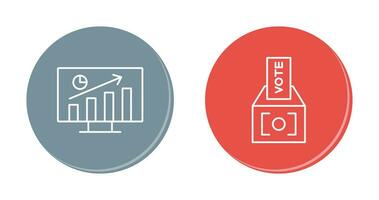 Statistics and Vote Icon vector