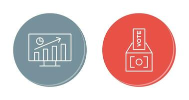 Statistics and Vote Icon vector