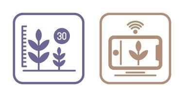 Growth and Device Icon vector