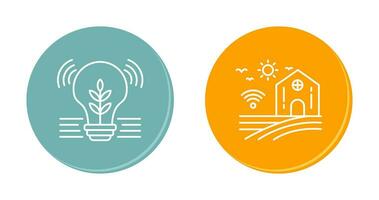 Idea and Smart Farm Icon vector