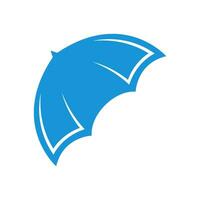 paraguas logo diseño concepto vector