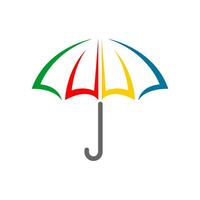 Umbrella logo design concept vector