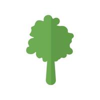 verde árbol plano imagen. adecuado para infografía, libros, pancartas y otro diseños vector