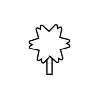 Tree Vector Outline Symbol for Design, Infographics, Apps