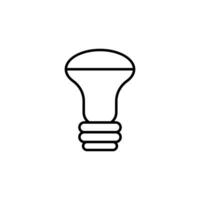 Lamp Monoline Icon. Perfect for design, infographics, web sites, apps. vector