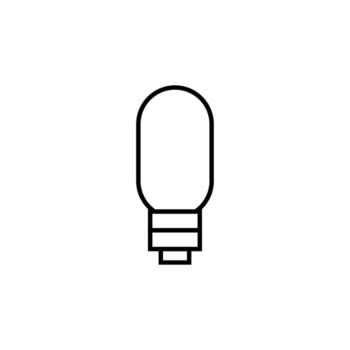 Lamp Illustration Drawn with Thin Line. Perfect for design, infographics, web sites, apps. vector