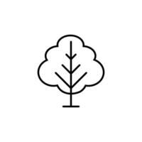 Tree Simple Minimalistic Outline Icon. Perfect for web sites, books, stores, shops. Editable stroke in minimalistic outline style vector